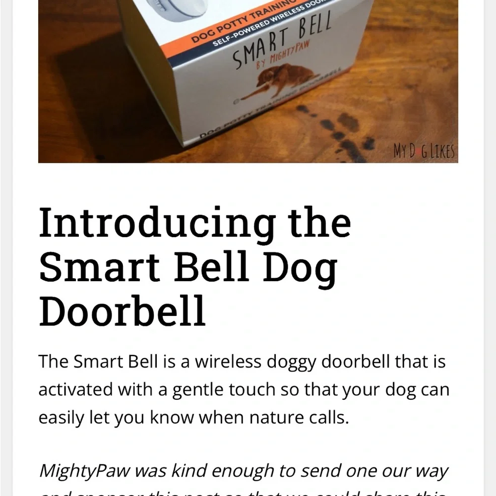 Smart Bell Dog Training Doorbell - Orange
